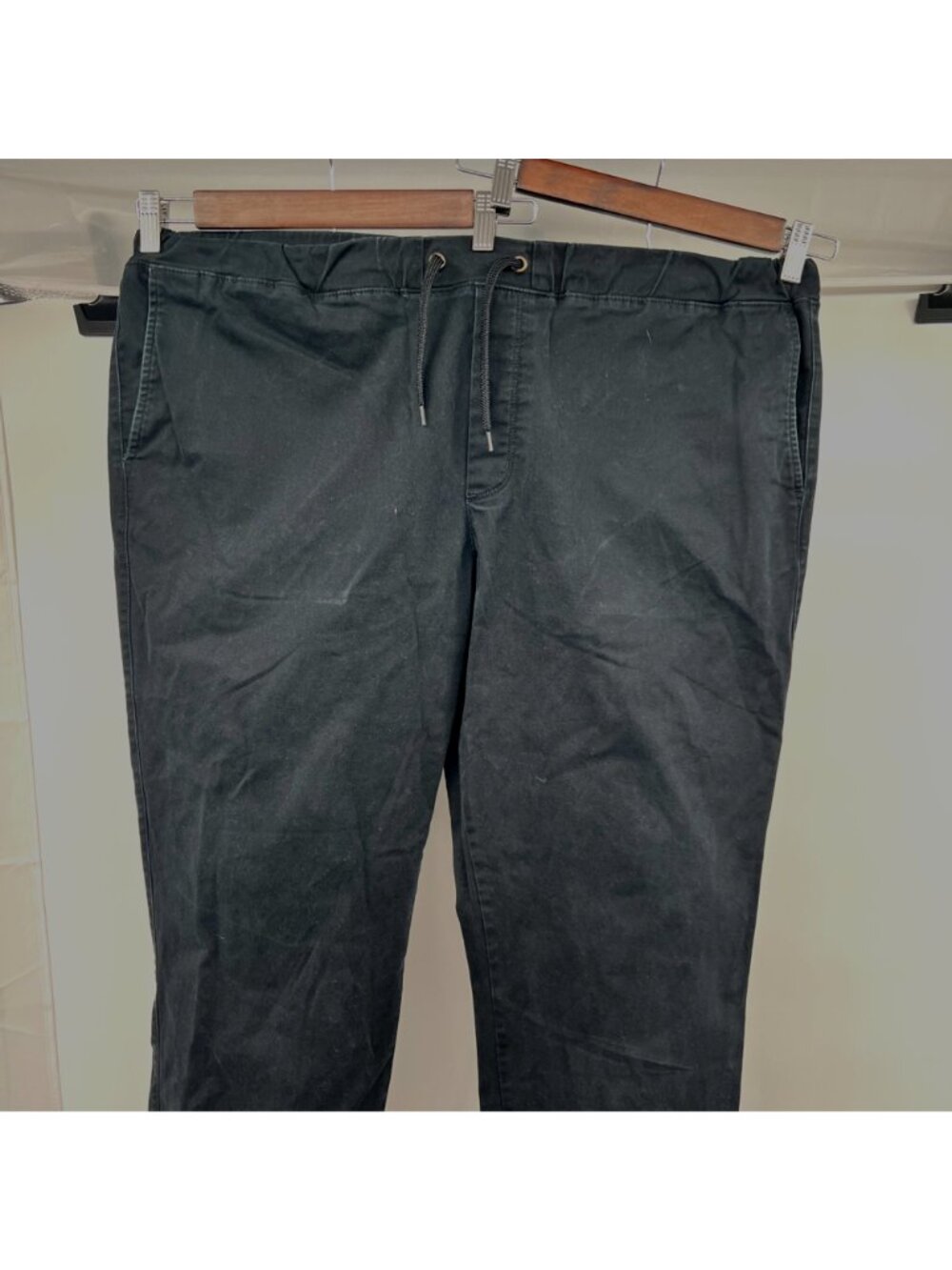Goodfellow & Co Mens Khaki Jogger Pants Drawstring Black Size XXL Pockets - Picture 2 of 8